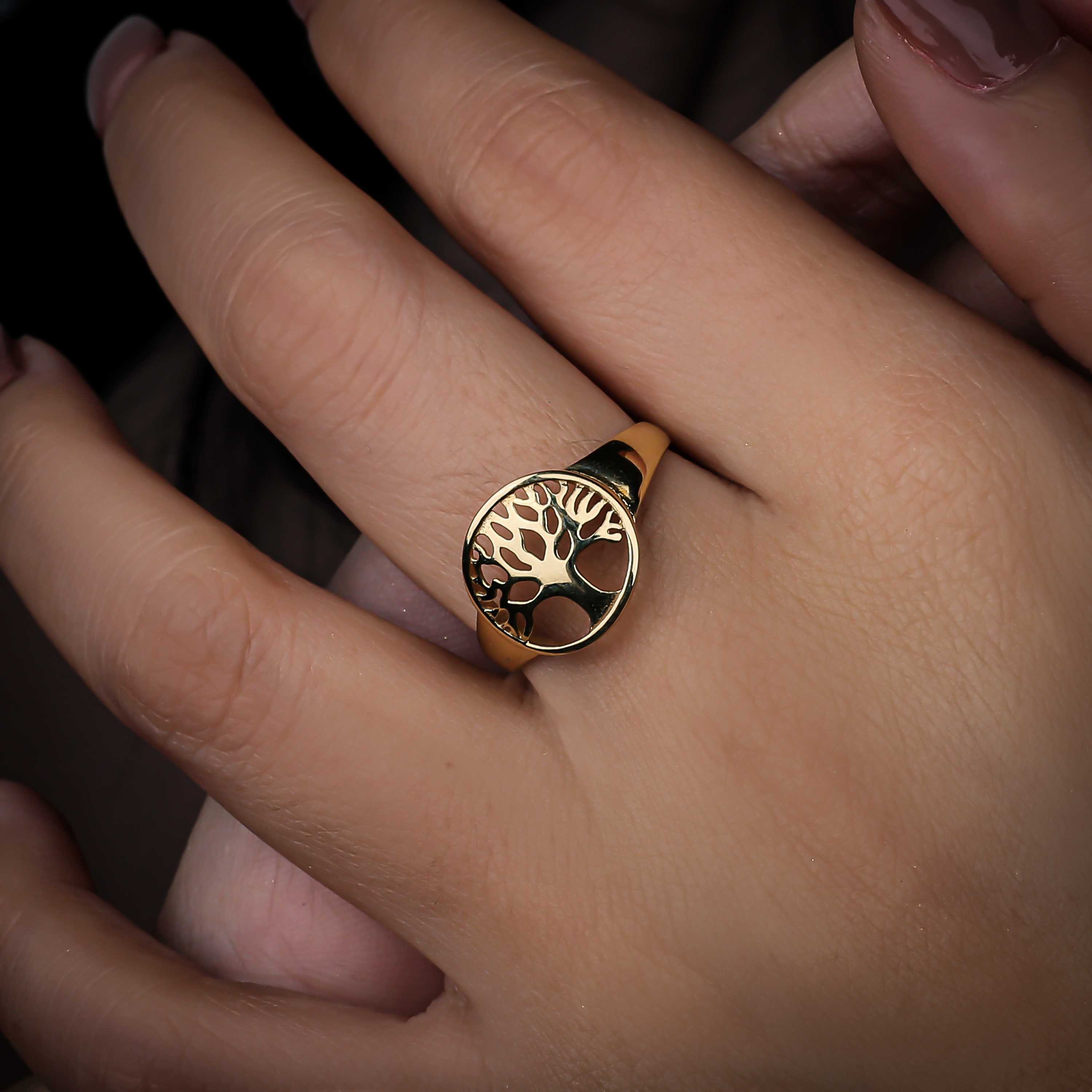 18 karat gold ring, Turkish made - (H-0305)
